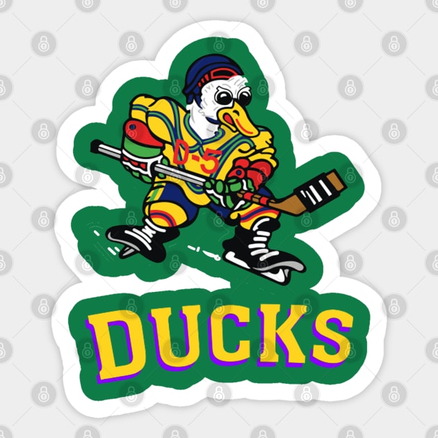 Ducks Jersey Mighty Ducks Sticker TeePublic